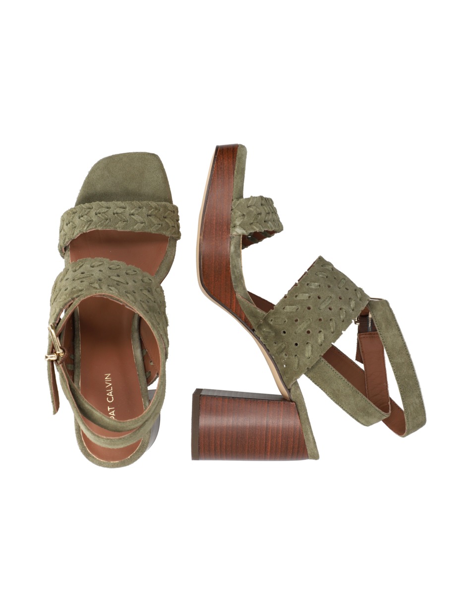 Veloursleder Sandale