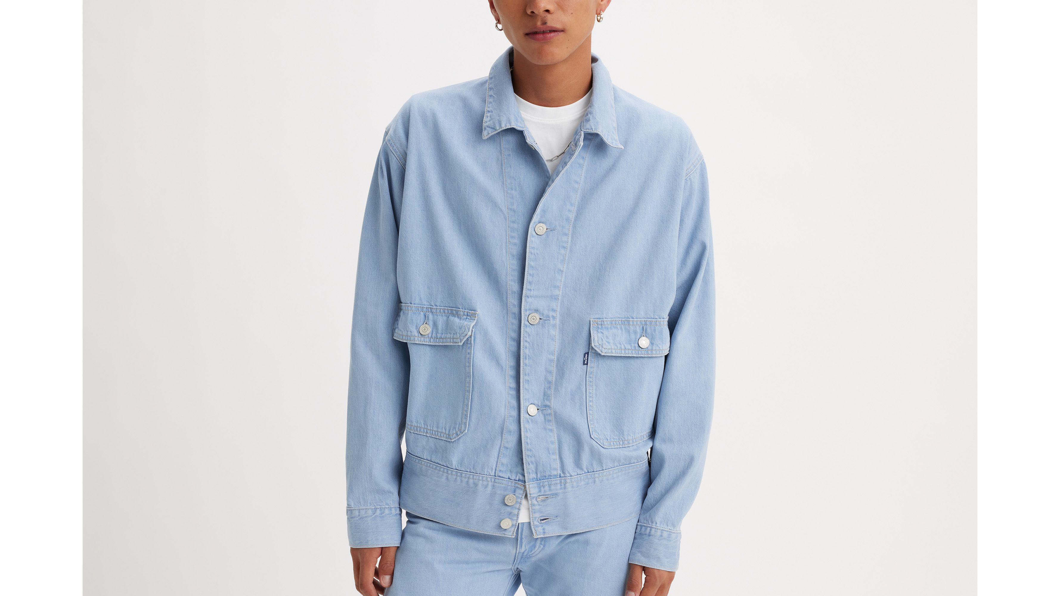 Veste Trucker utilitaire - Seasonal Rinse - Bleu