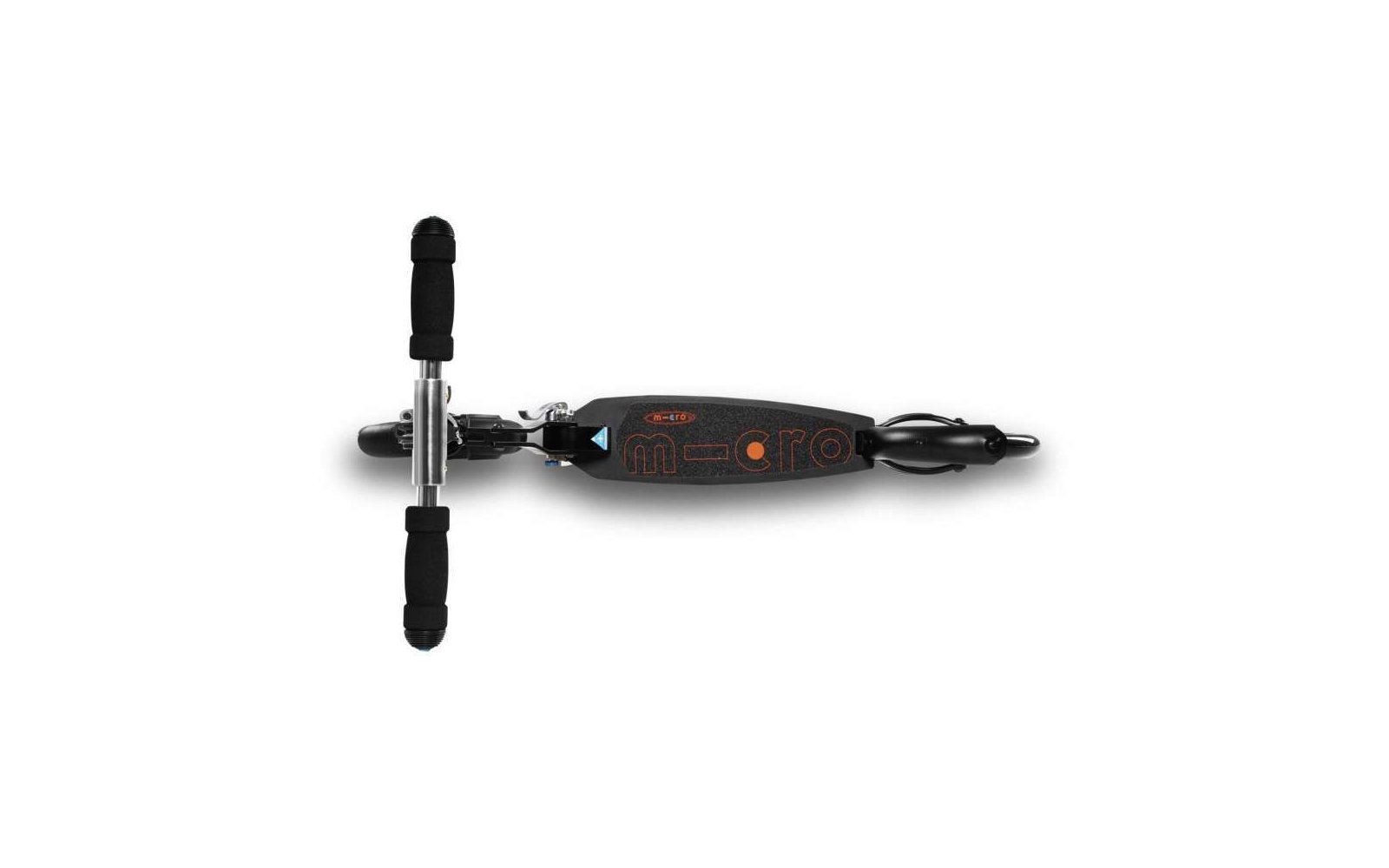 Micro Black/White klappbarer Scooter Schwarz