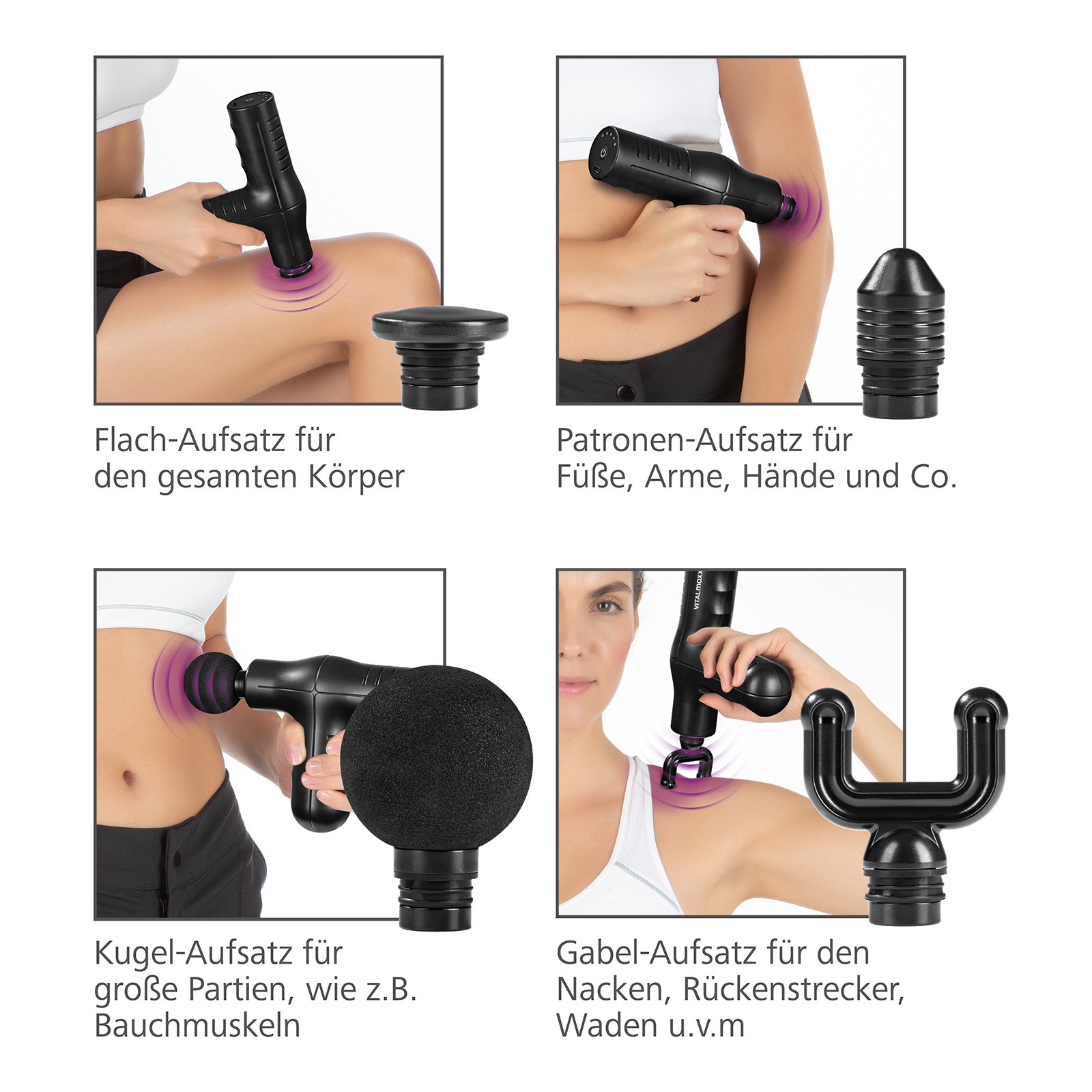 VITALMAXX Mini-Massage Gun - 5 Leistungsstufen