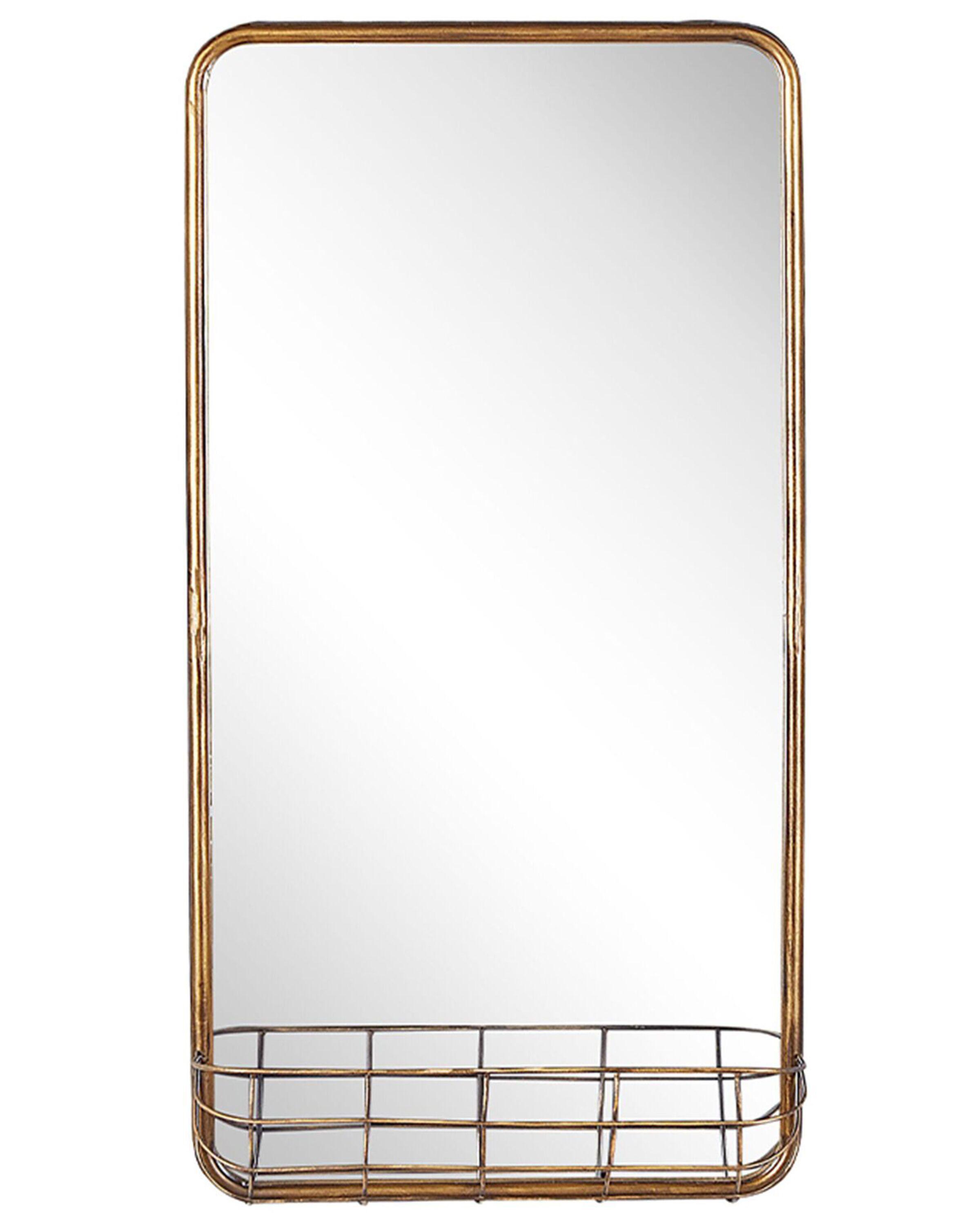 Wandspiegel MACON 40 cm 80 cm Metaal Goud
