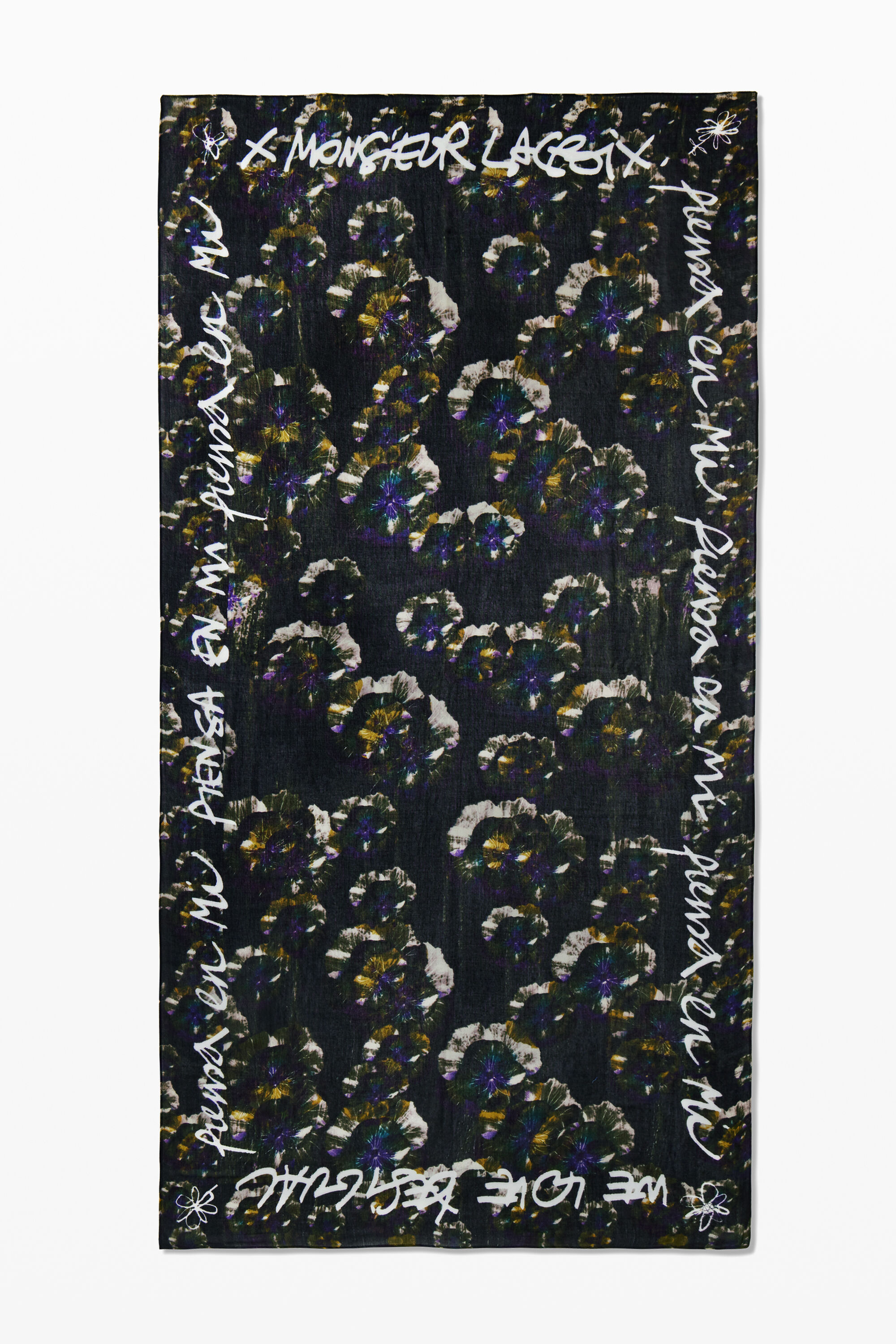 Lenço floral M. Christian Lacroix