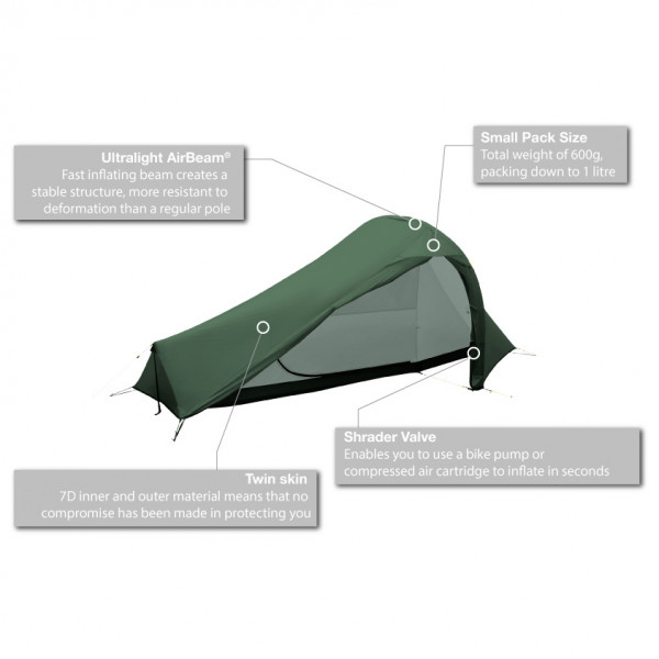 Vango - F10 Hydrogen Air - Tente 1 place