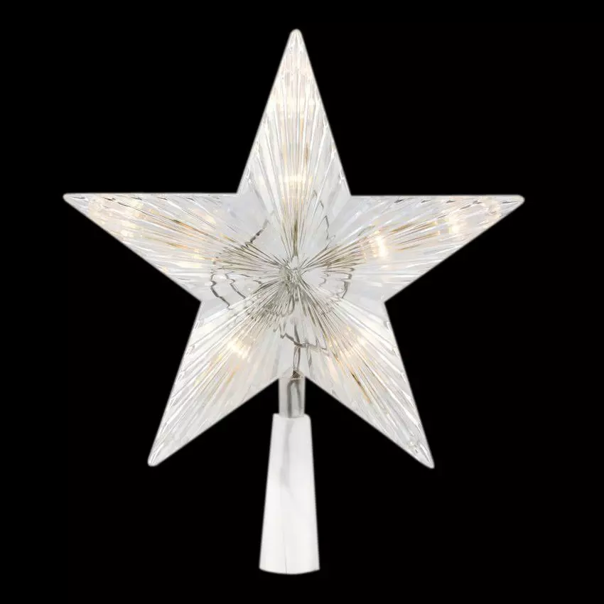 Cimier de sapin lumineux Étoile Fiona Blanc chaud