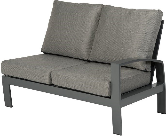 Tierra Outdoor 2-zits loungebank links Valencia antraciet