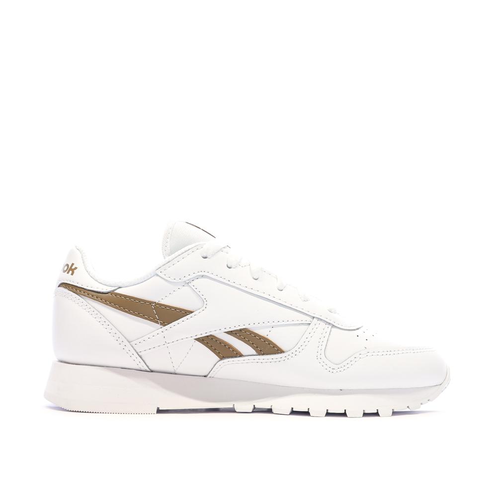 Reebok Baskets Blanc/Marron Femme Reebok Classic Leather