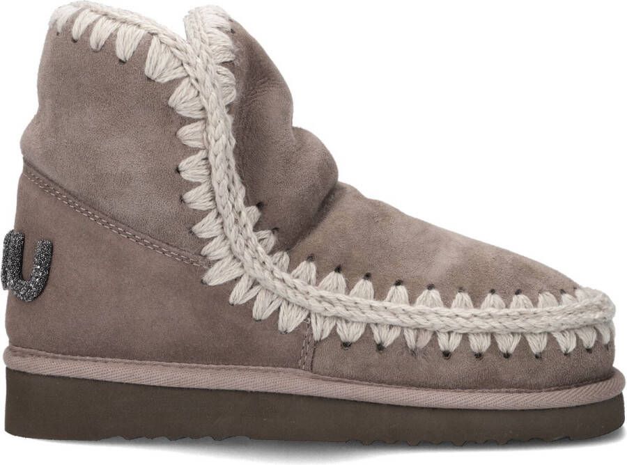 MOU Vachtlaarzen Dames Eskimo 18 Glitter Logo Maat: 39 Materiaal: Suède Kleur: Grijs