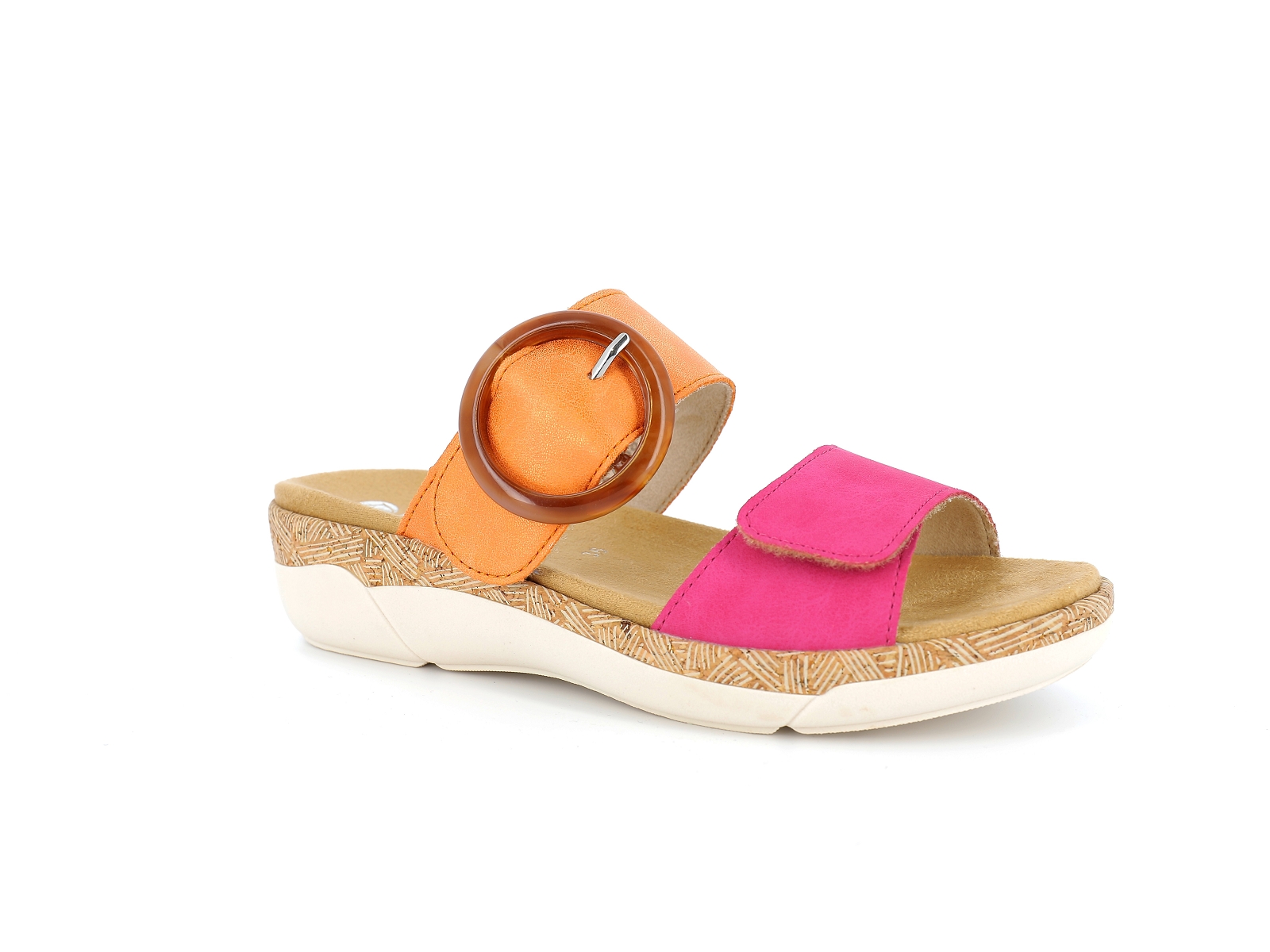 Remonte-R6858 Matières combinées Fushia