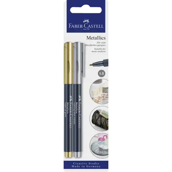Metallics Marker gold / silber