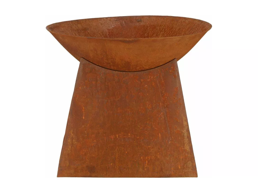 Vasque porte bûches en métal 60 cm