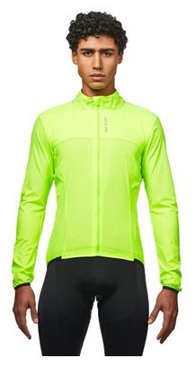 Coupe-Vent Manches Longues Van Rysel Ultralight Jaune Fluo Homme