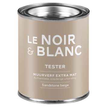 Le Noir & Blanc muurverf tester extra mat sandstone beige 100 ml