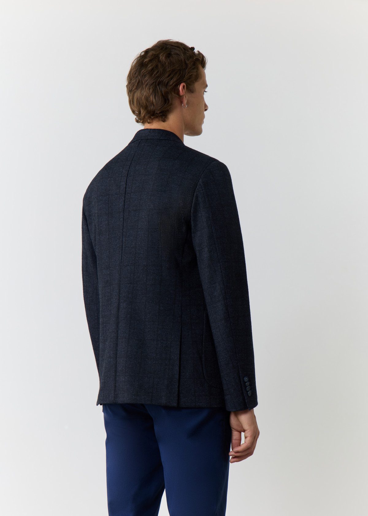 Veste casual Regular bleu marine Prince de Galles
