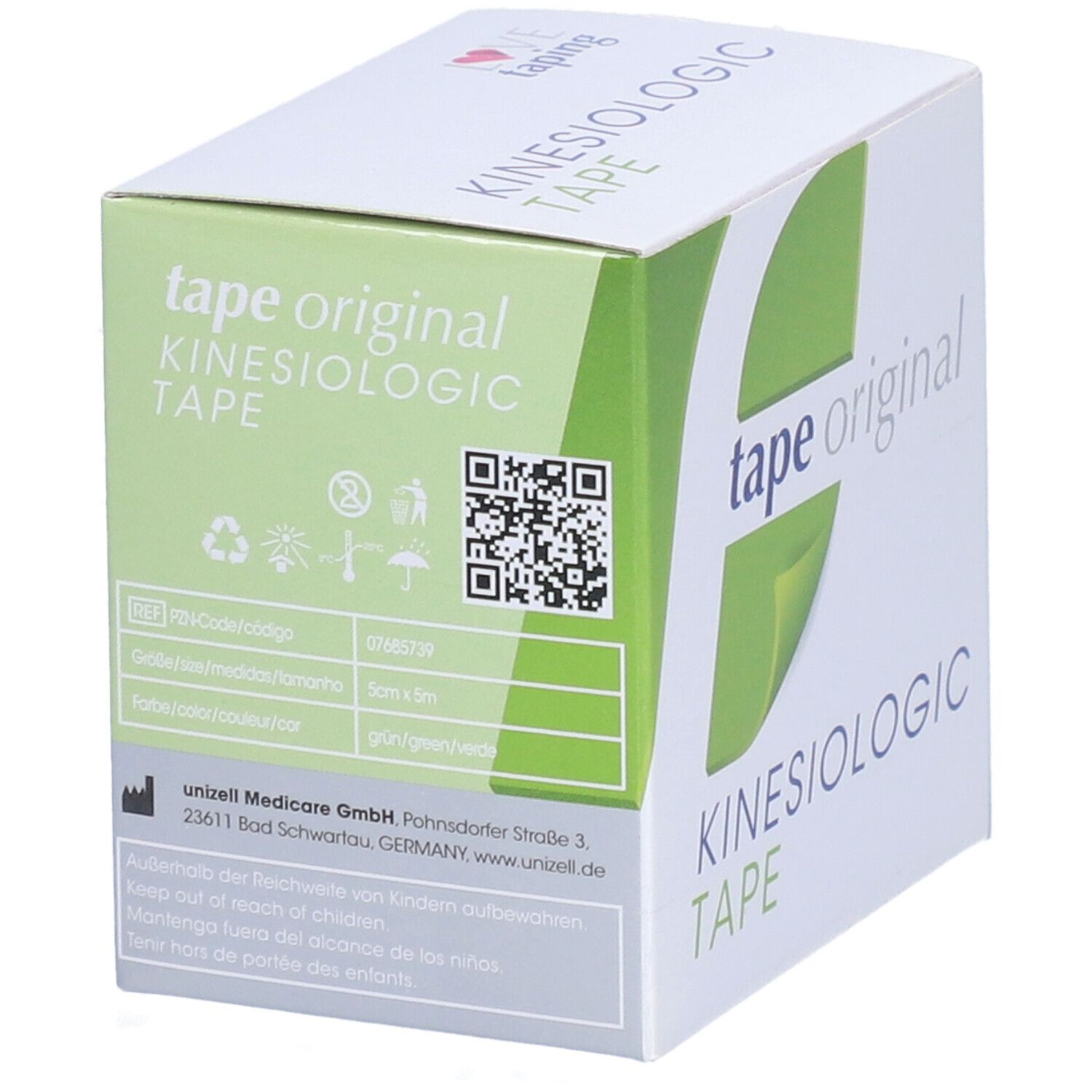 Kinesio tape original Kinesiologic Tape grün 5 cm x 5 m