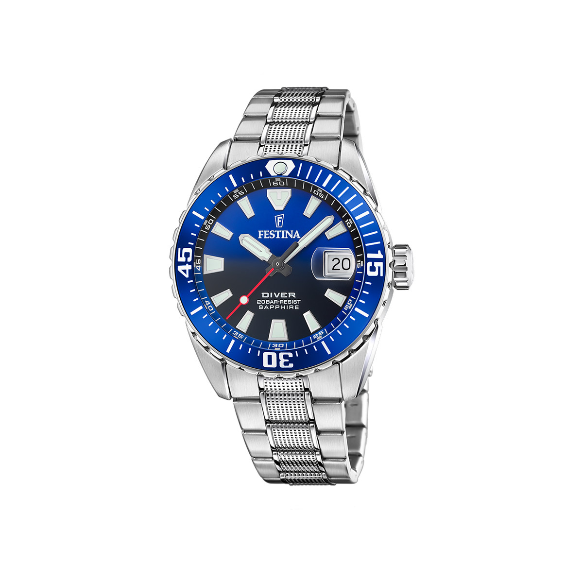 Montre FESTINA the originals/diver homme bracelet acier argent