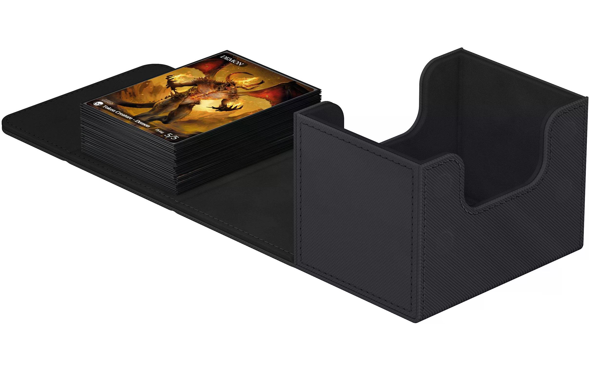 Kartenbox XenoSkin Sidewinder Monocolor 100+ SchwarzHochwertige Box für Sammelkarten in Standardgrösse