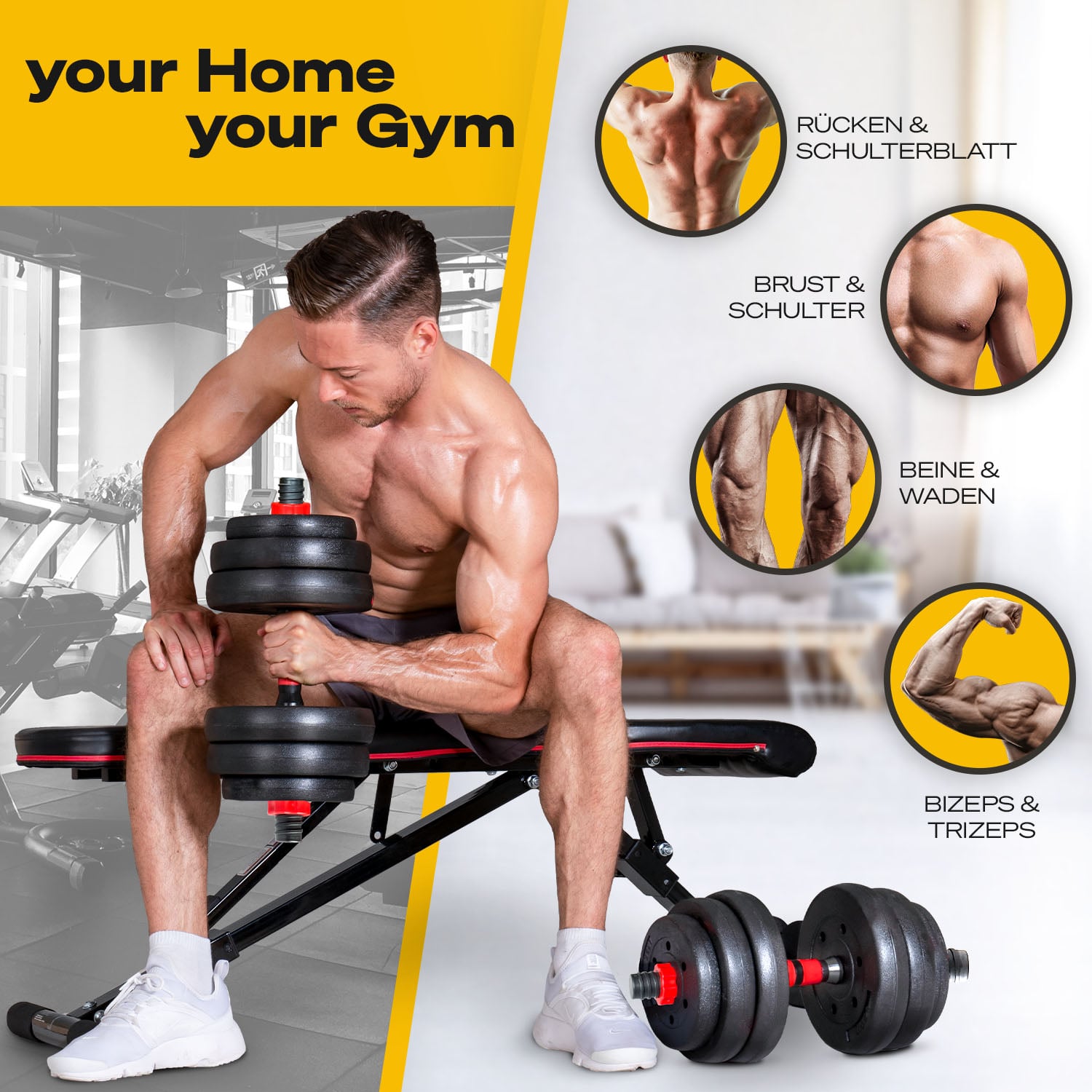 AH150 30kg Hantelset