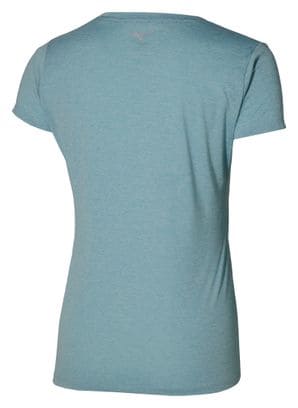 Maillot manches courtes Mizuno Impulse Core Bleu Femme