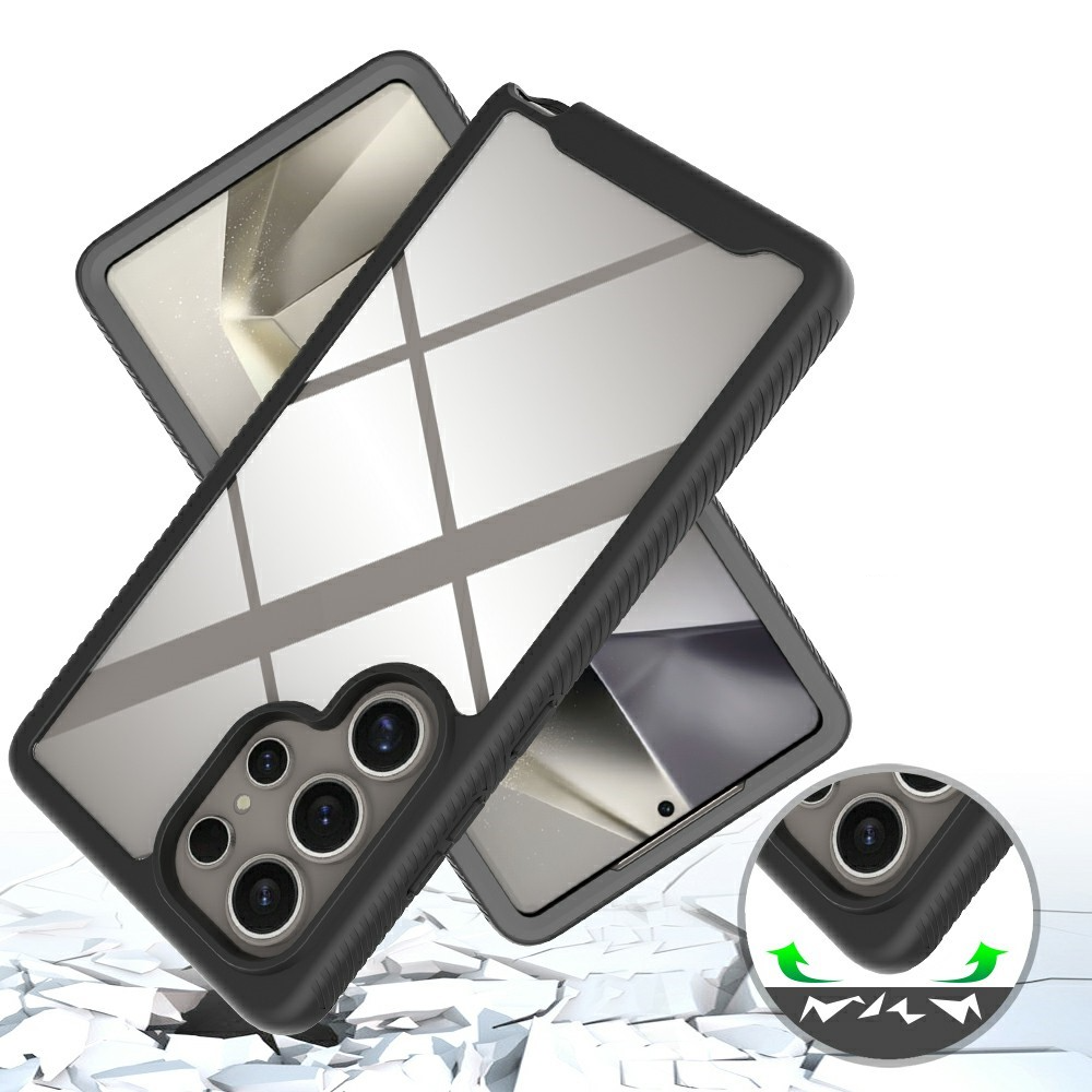 Samsung Galaxy S25 Ultra Magnetische Schutzhülle mit Panzer Glas Backcover   Display- / Kameraschutz MagSafe-Modul (Verschlussmechanismus) - Schwarz