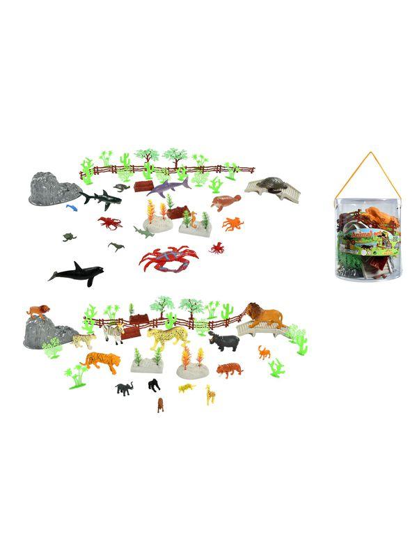 SET 50 ANIMAUX SAVANE OCEAN
