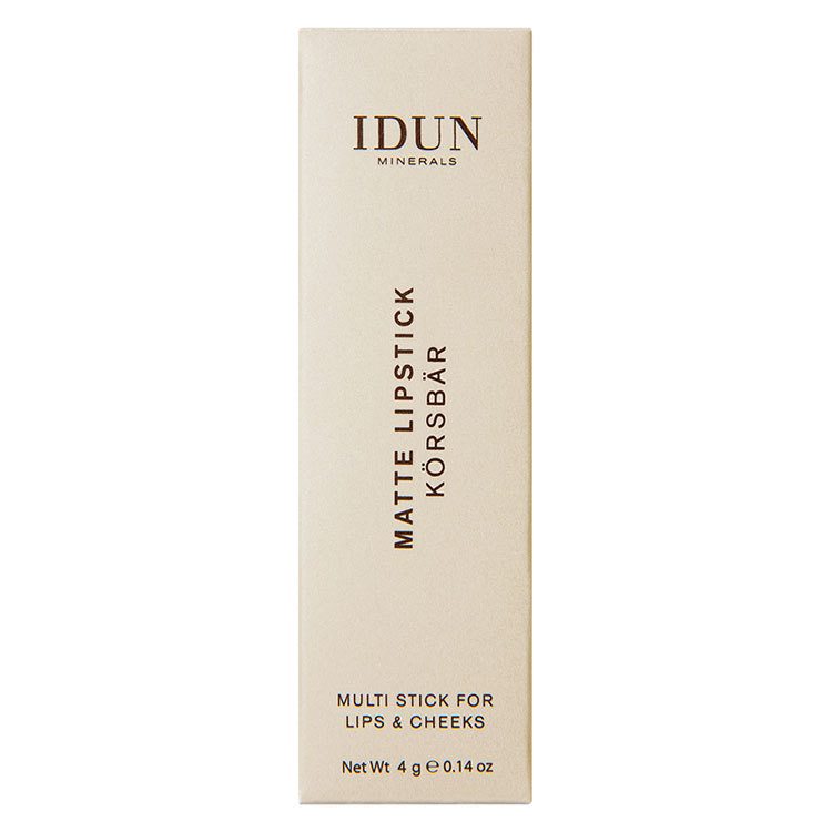 IDUN Minerals Matte Lipstick Körsbär 4g