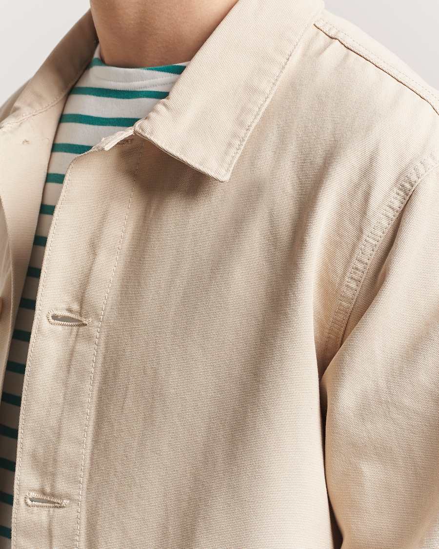 Armor-lux Veste Pecheur Heritage Overshirt  Oyster Clair