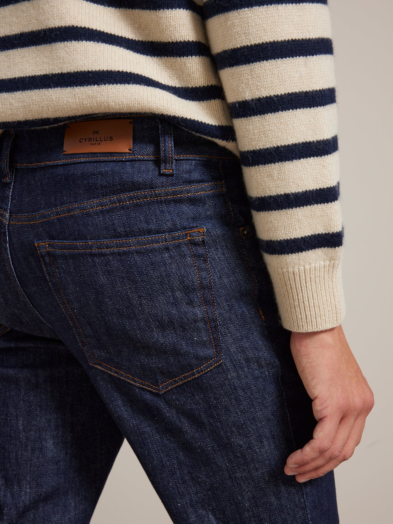 Jean regular homme - coton bio, délavage écoresponsable