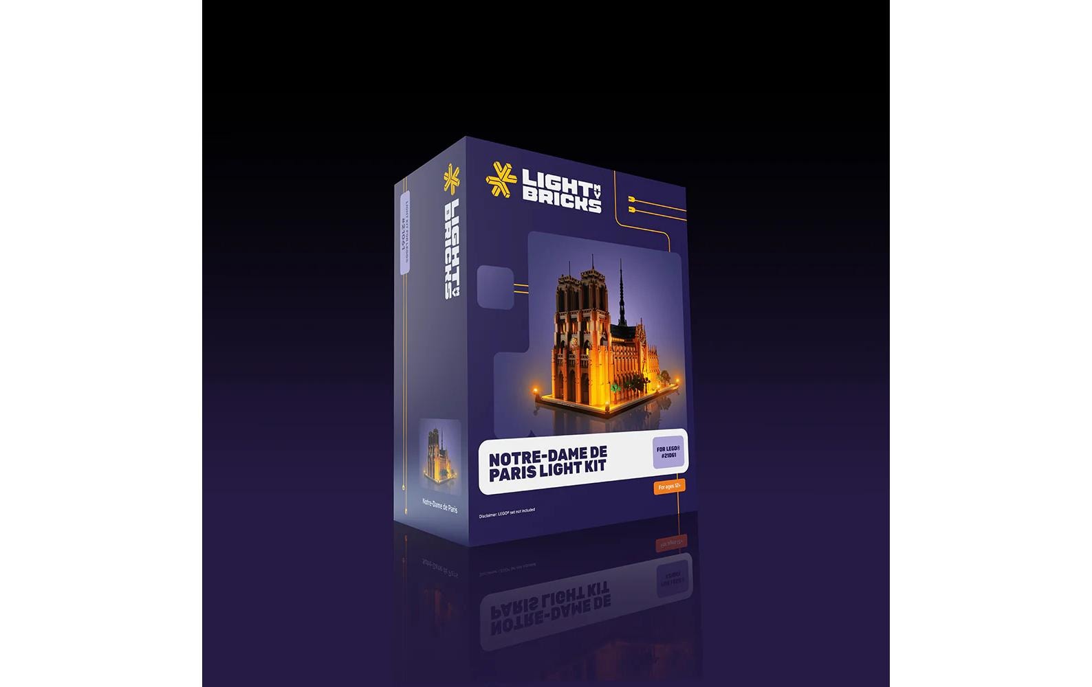 LED-Licht-Set für LEGO® Notre-Dame de Paris 21061<br>Light-Kit