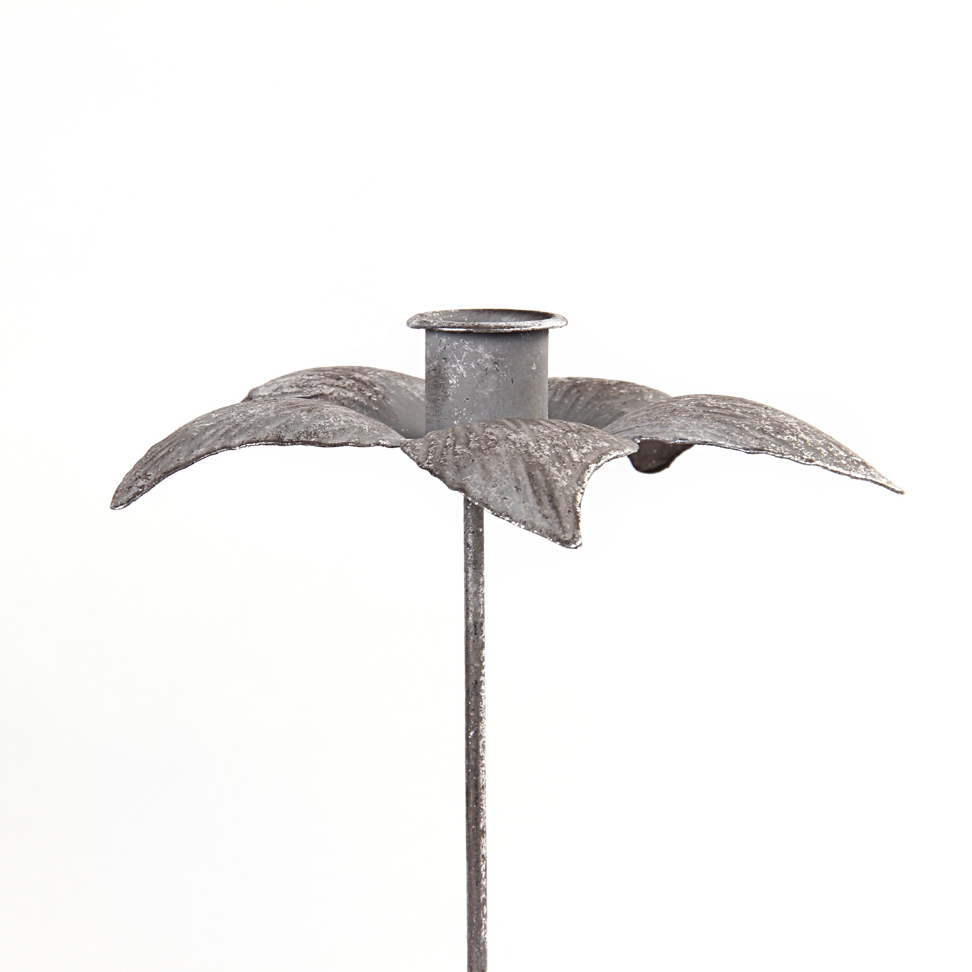 Kerzenstecker 'Viola', antik silber, Ø 16 cm, H 20 cm günstig bestellen
