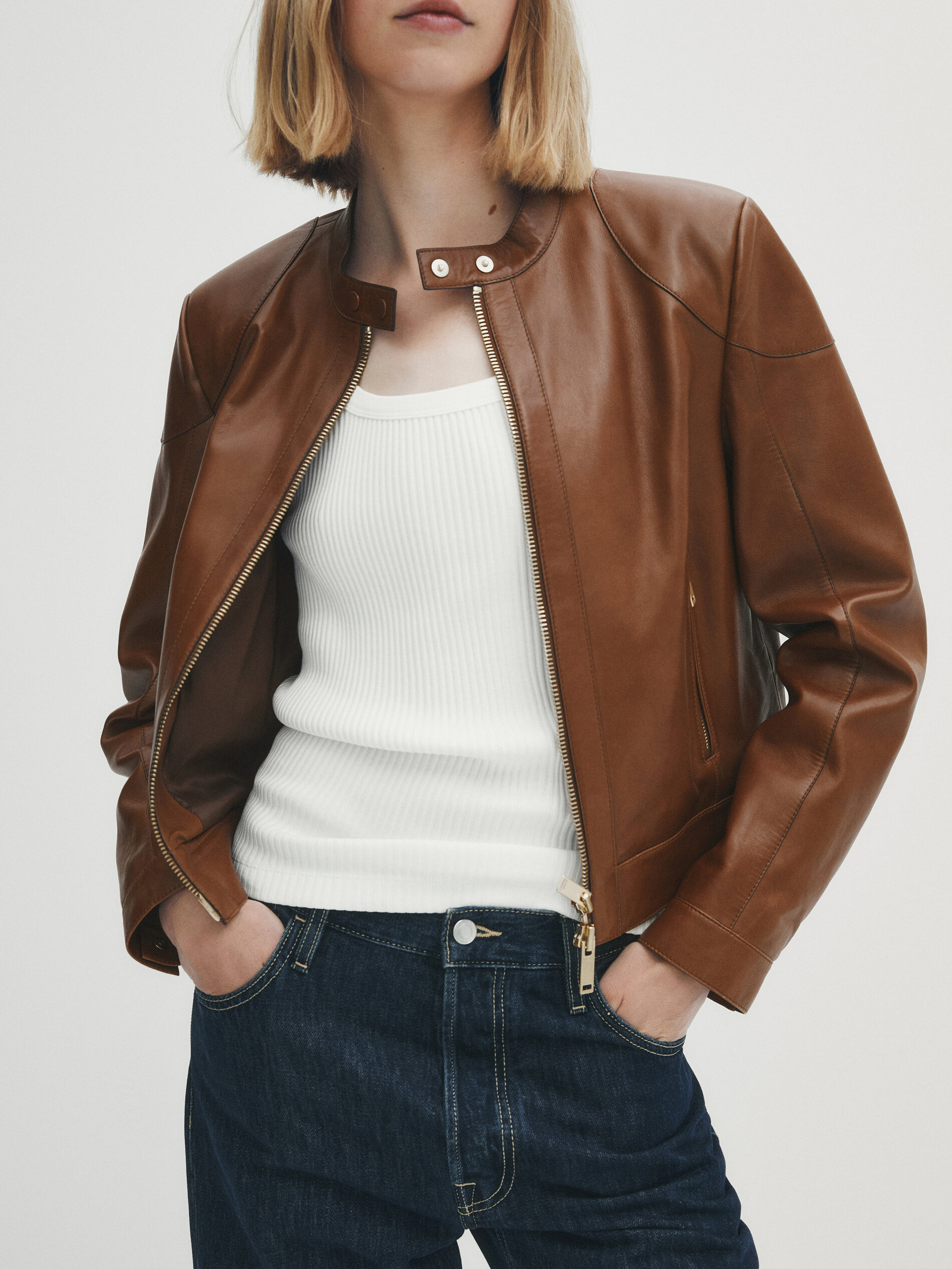 Hunter napa hombreras de couro - LEATHER