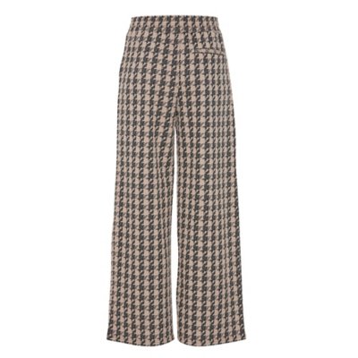 Pantalon femme Ihkate Houndstooth Wide PA2 ICHI