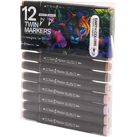 Danpen Twinmarkers Earth 12-pak