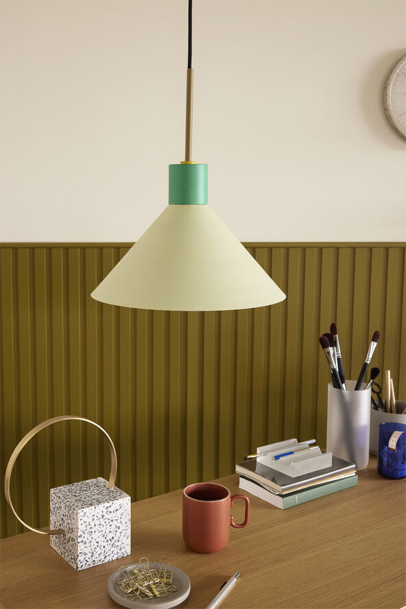 Hübsch Crayon Lamp Green Grøn/lysegrøn/rødbrun/gul
