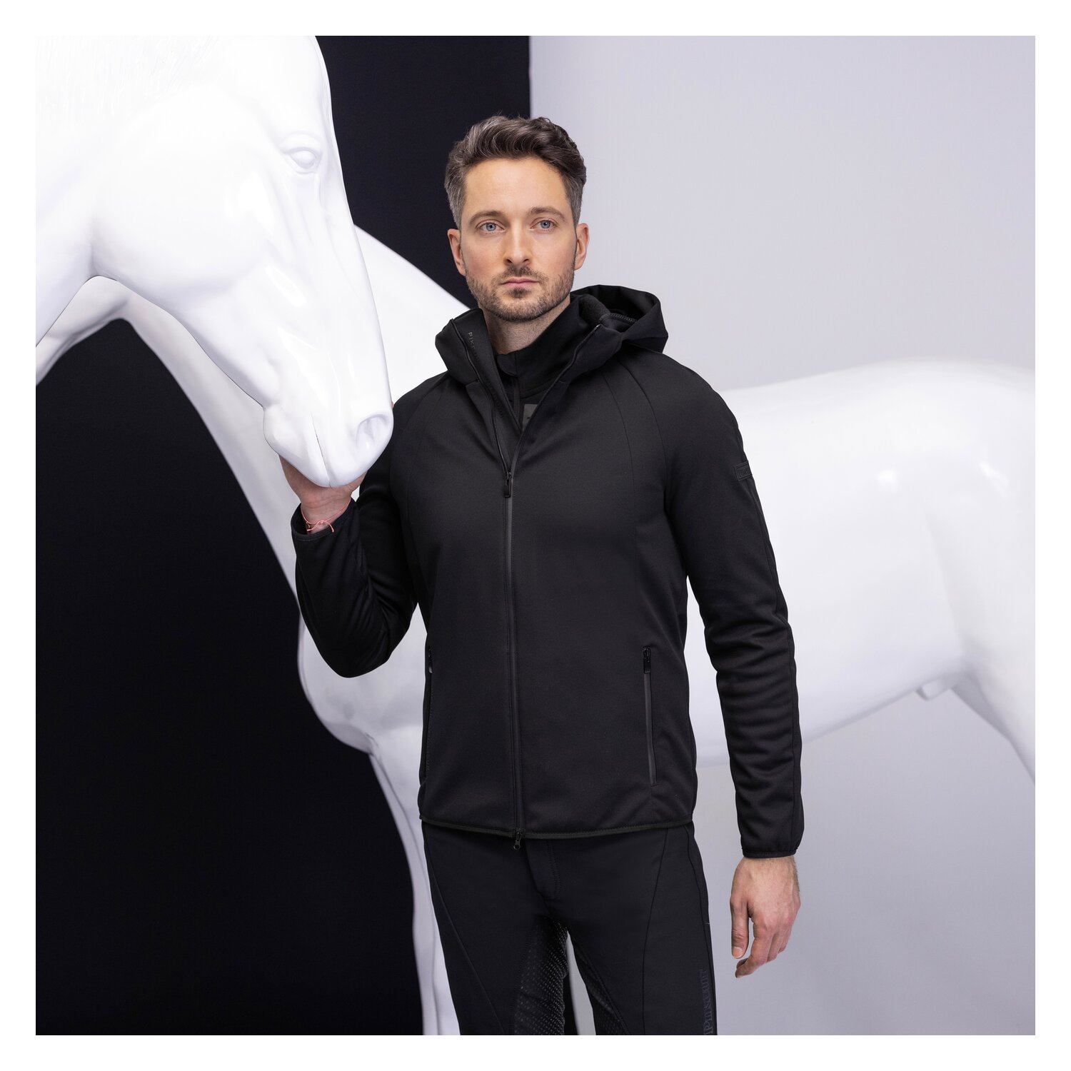 PIKEUR Athleisure Softshell-Jacke für Herren - caviar