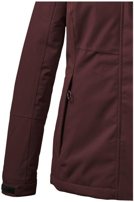 KILLTEC - Softshell Jas - Wijnrood - Warm Gevoerd - Verstelbare Capuchon