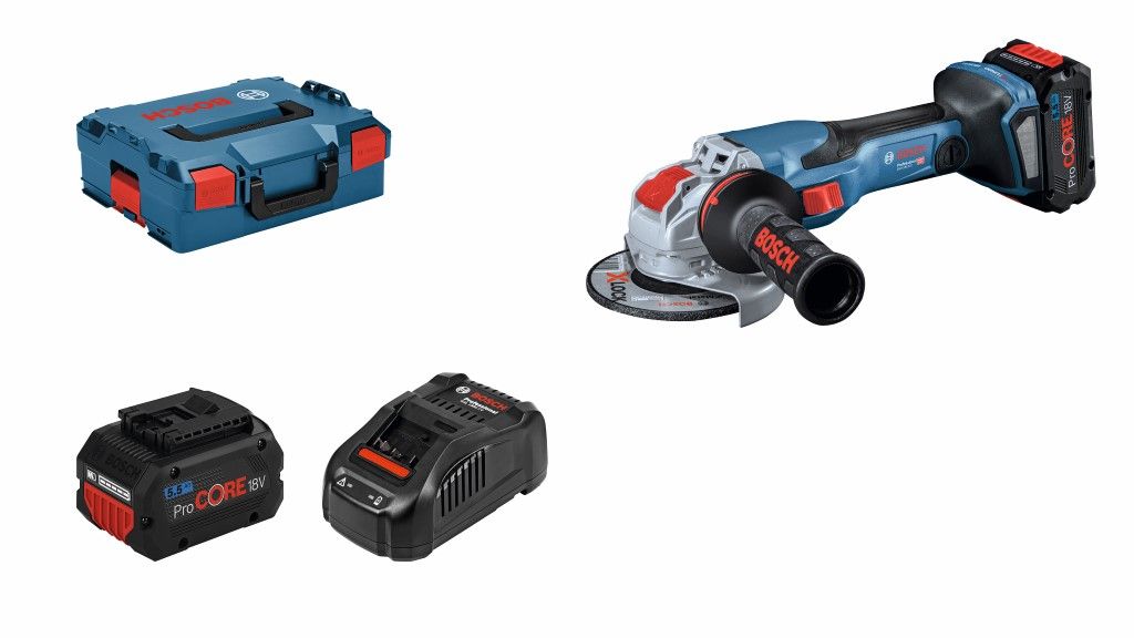 Bosch GWX 18V-15 C Accu haakse haakse slijper in L-Boxx - 06019H6402