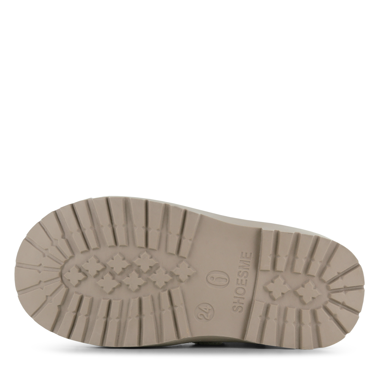 Shoesme taupe veterboot met warme voering Suède | Uni schoenen