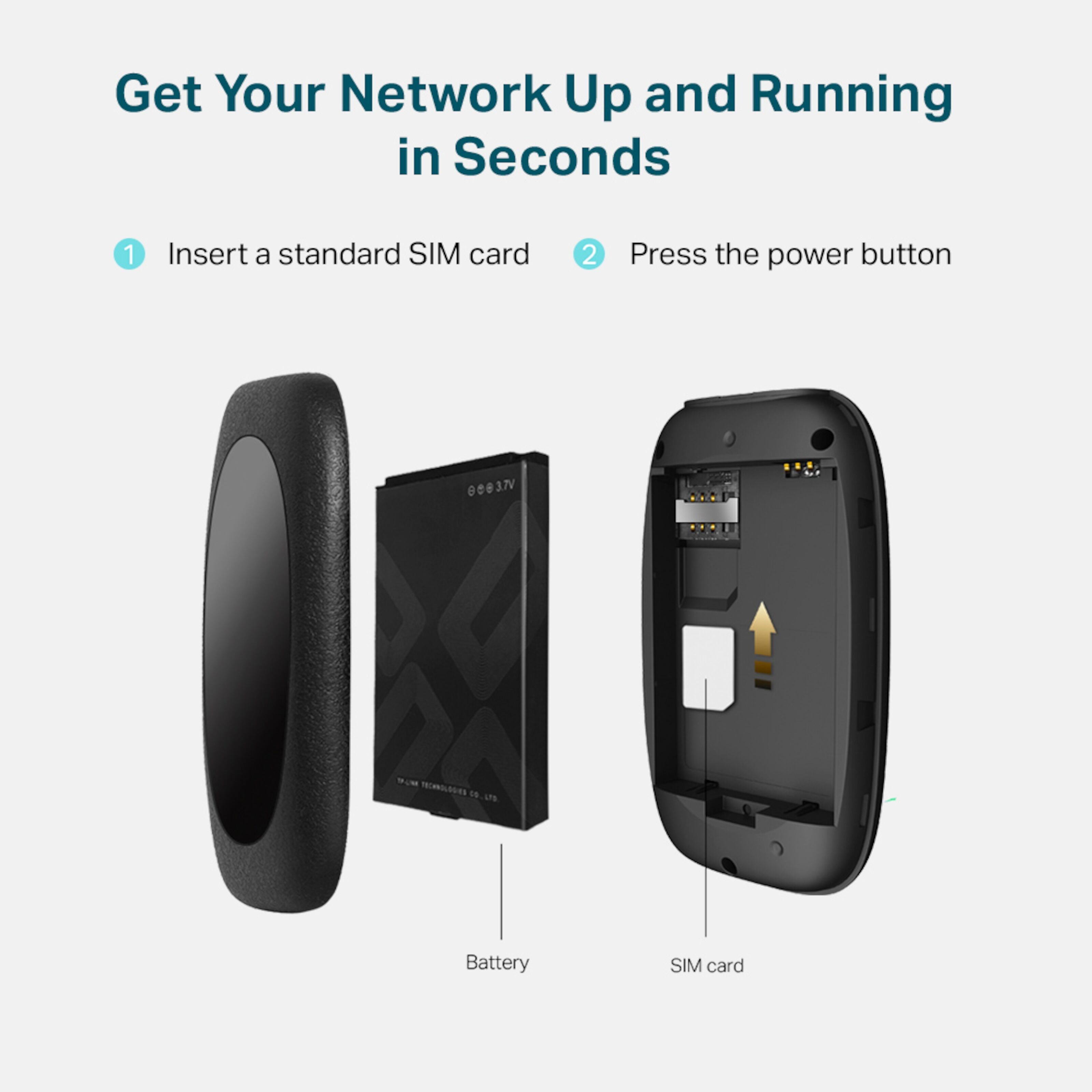 TP-link M7200 4G-ruter med modem