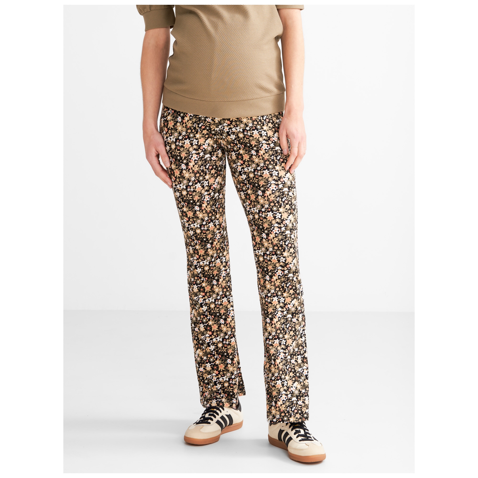 Prénatal zwangerschapsbroek lang bloemen multi