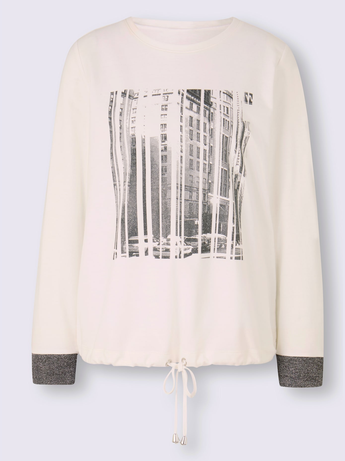 Sweat-shirt imprimé brillant