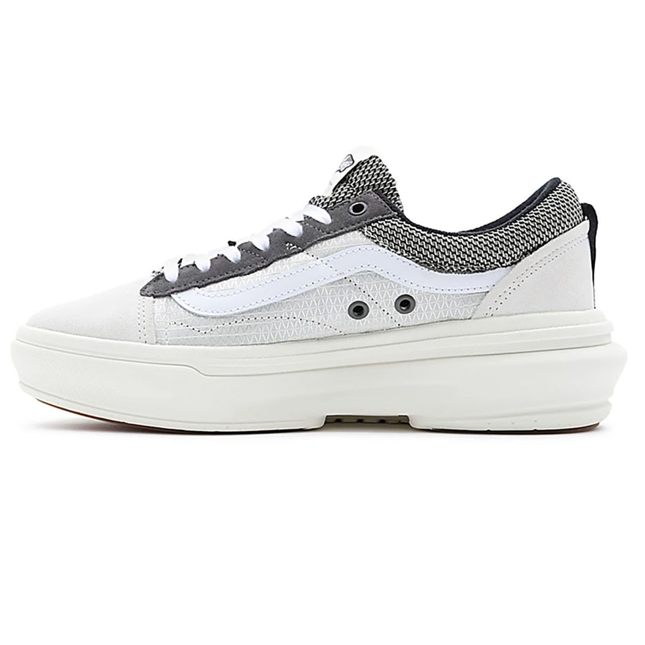 Vans Sneakers en Cuir & Textile Old Skool Overt Plus CC blanc/noir