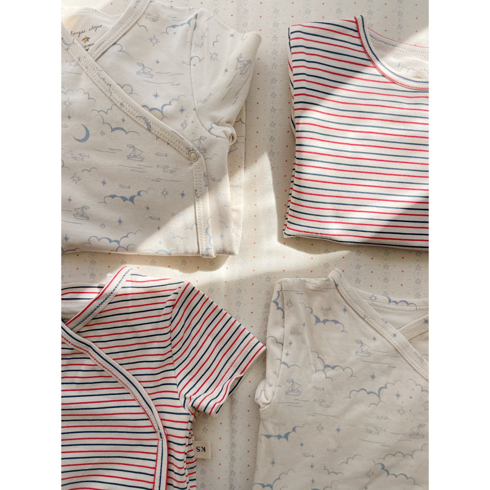 Køb Konges Sløjd Stripe Tricolore Petit Basic Ls Newborn Body Gots