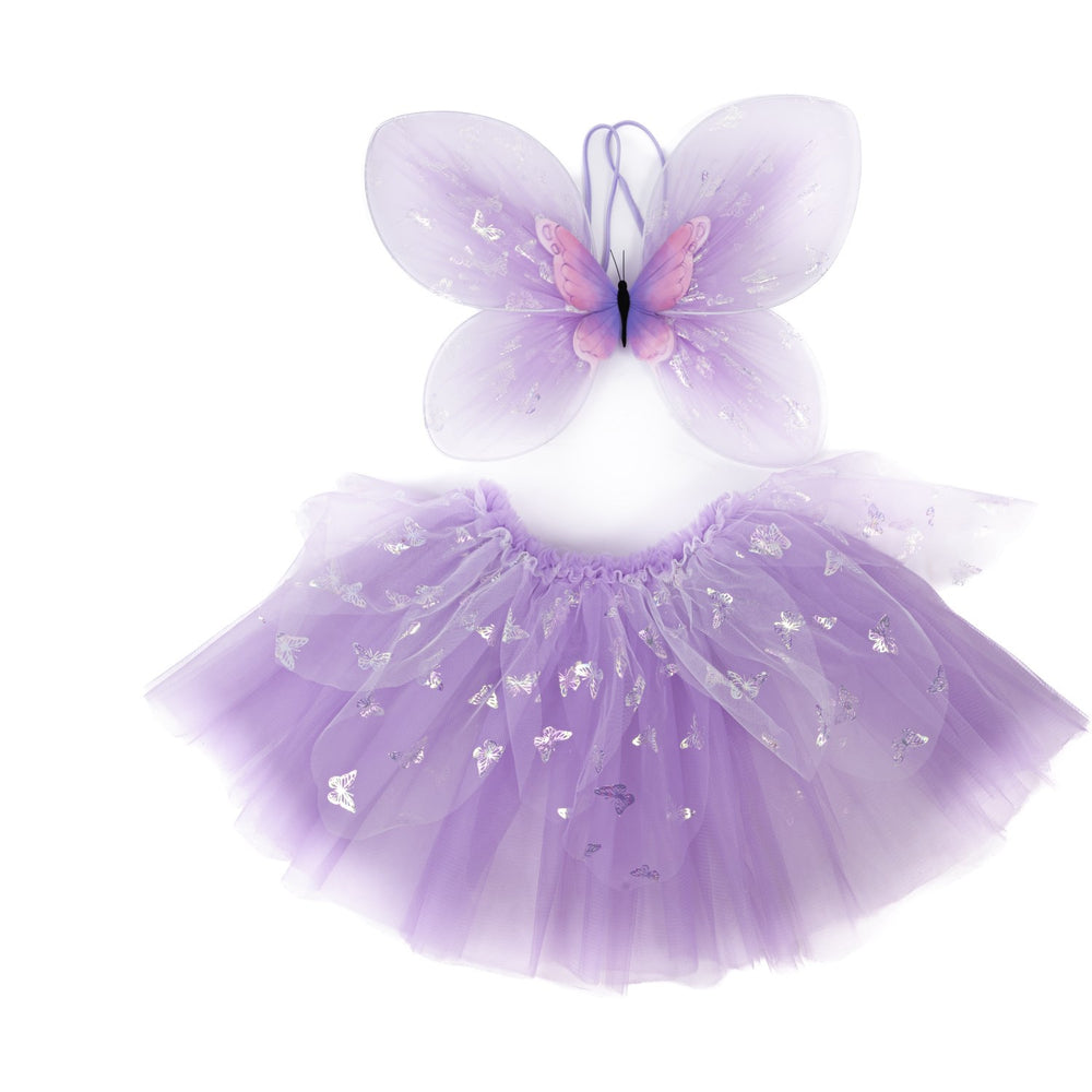 Køb Great Pretenders Flutter Butterfly Skørt, Vinger, & Tryllestav, Purple