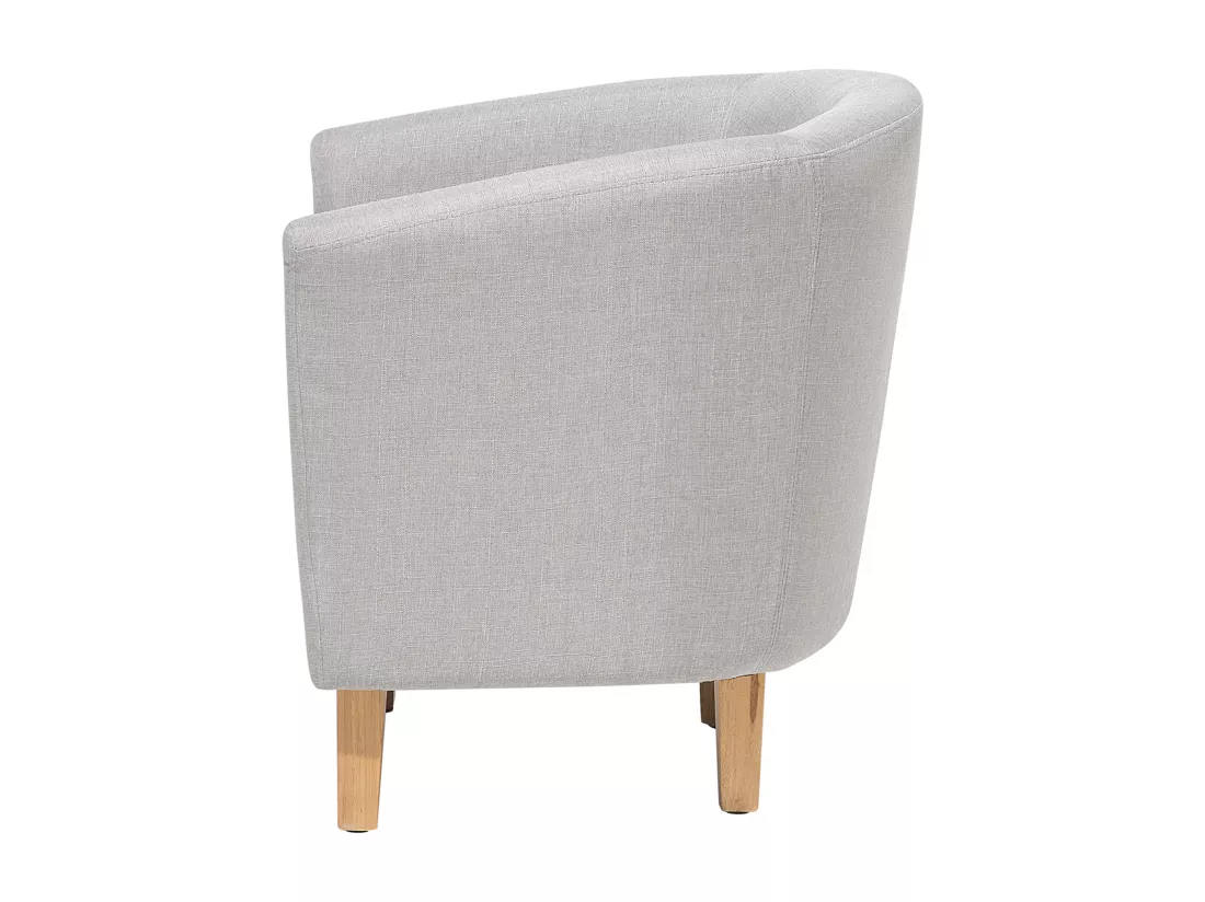 Fauteuil HOLDEN Tissu Gris clair