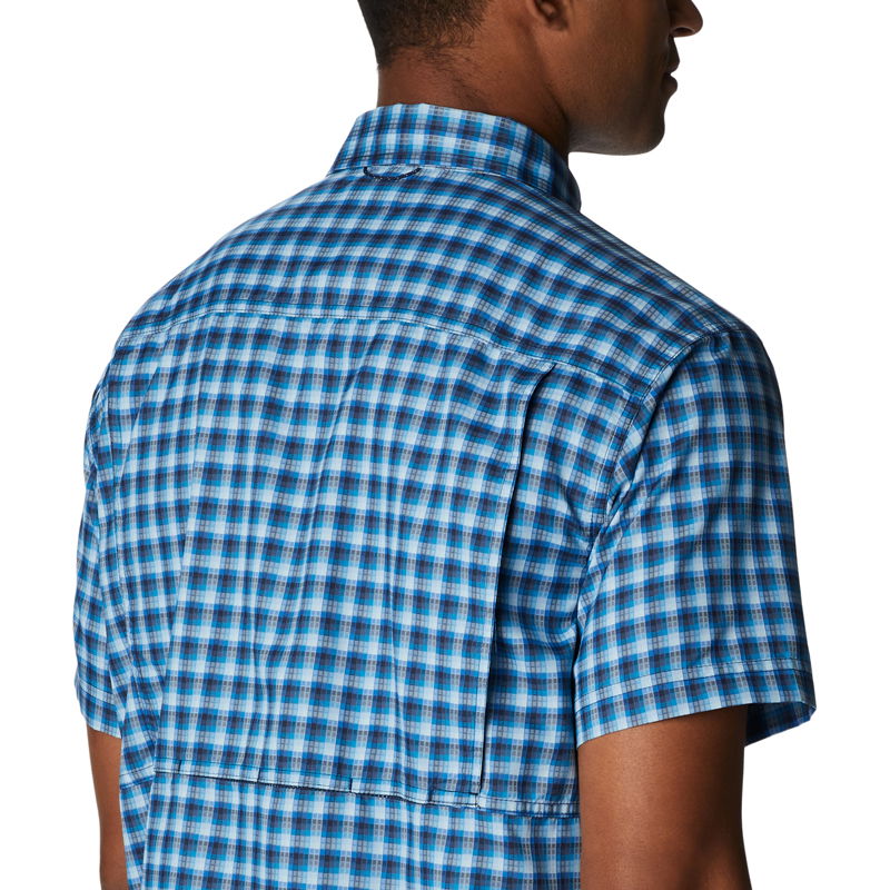Columbia Silver Ridge Utility skjorte SS, herre Collegiate Navy Plaid - Spejder Sport