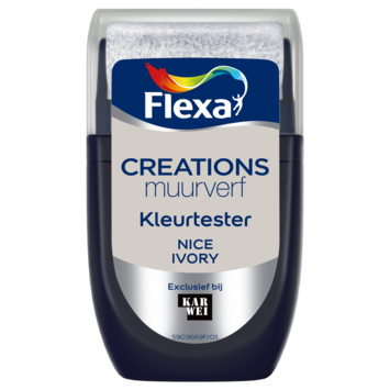 Flexa Creations muurverf kleurtester mat nice ivory 30 ml
