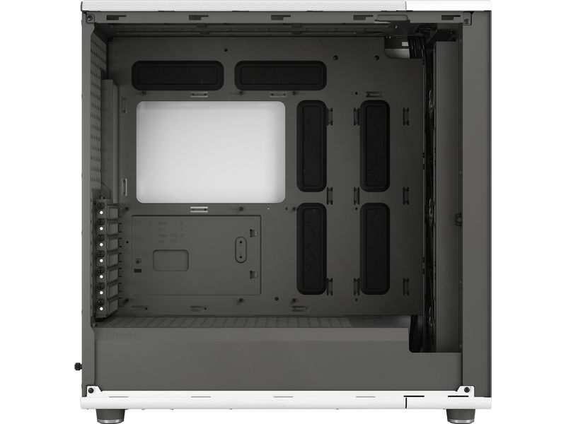 Fractal Design PC-Gehäuse North XL Weiss Elegantes Gehäuse mit offener Front aus echtem Eichenholz
