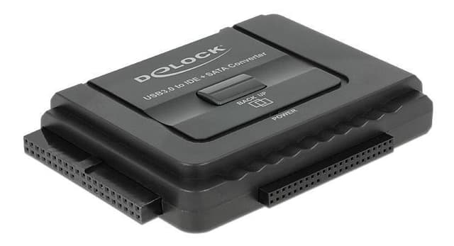 Delock Converter USB 3.0 to SATA 6GB/s/IDE40PIN/IDE44PIN, Black