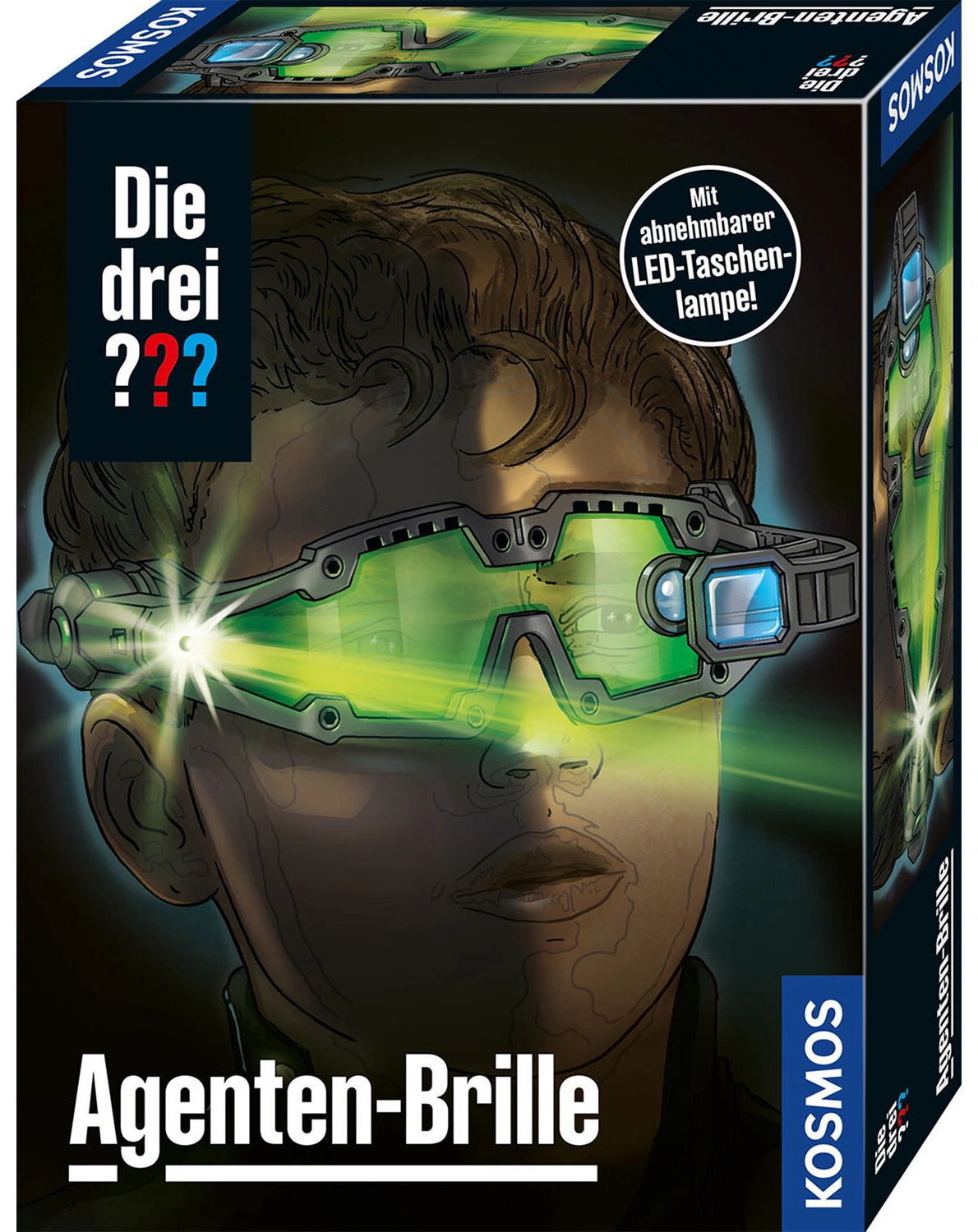 Detektiv-Zubehör DIE DREI ??? AGENTENBRILLE in schwarz