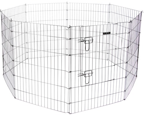 KERBL puppy- en knaagdierenverblijf, 8 omheiningspanelen, elk 57x78 cm